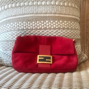Vintage Suede Fendi Baguette